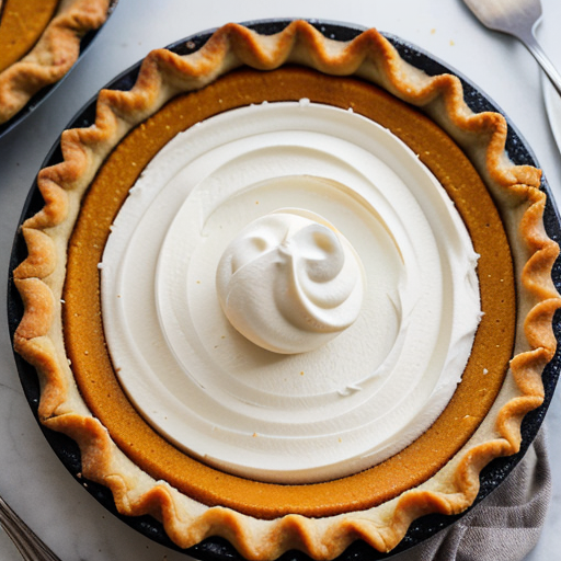 sweet potato pie on graham cracker crust
