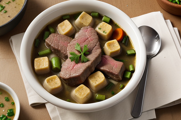 beef part in soups crossword