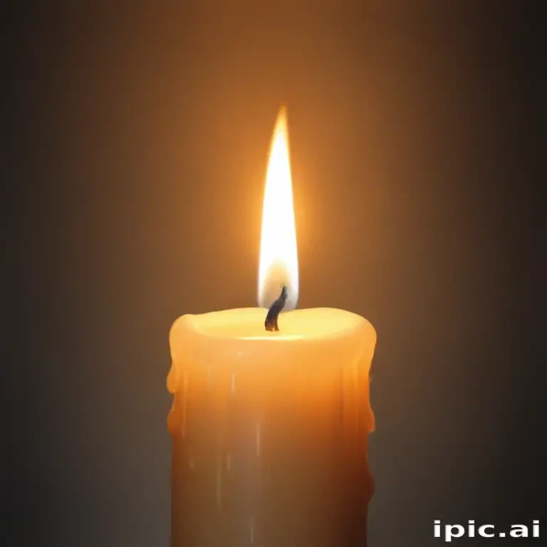 candle drawing