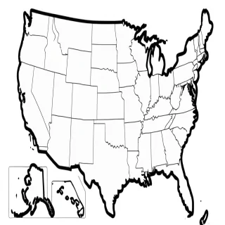 blank map of the united states