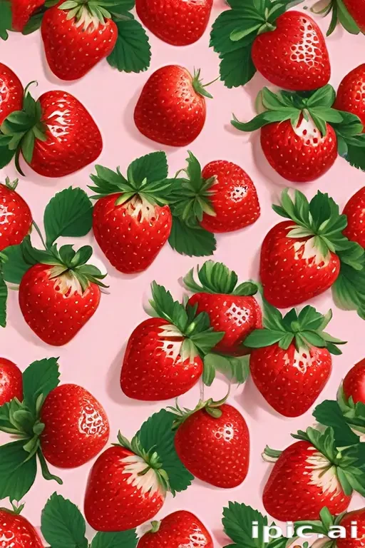 strawberry wallpaper aesthetic