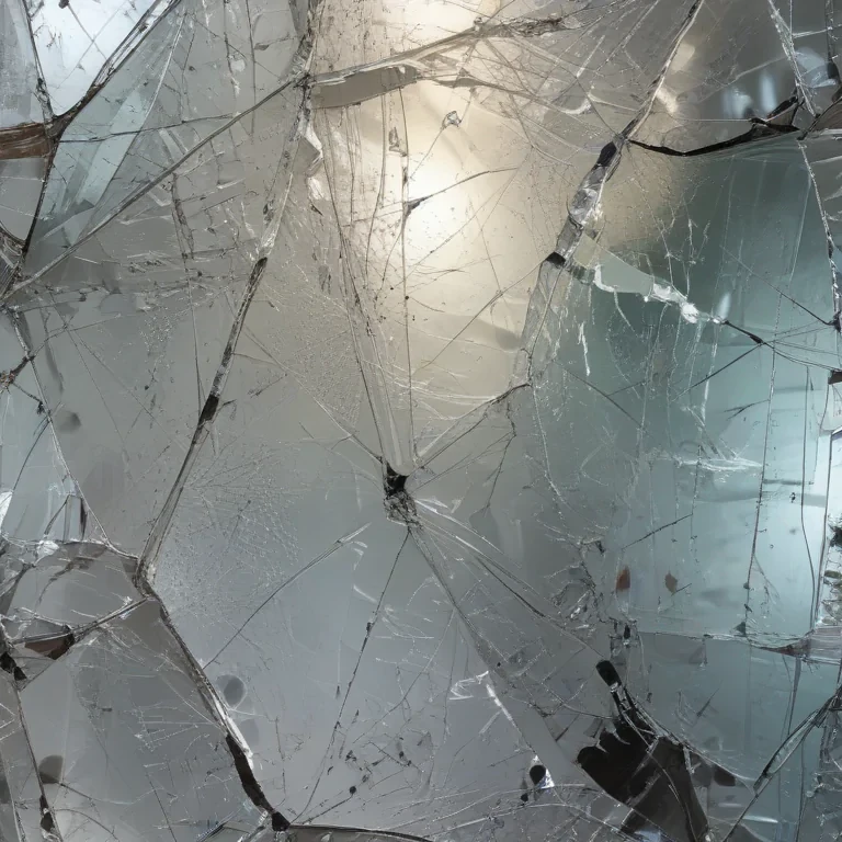 cracked glass transparent