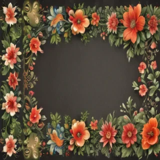 floral page borders