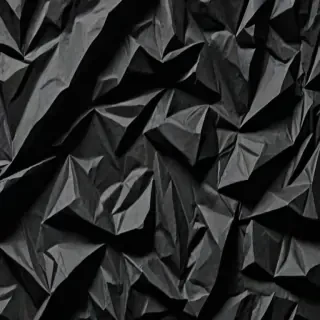 black crumpled paper