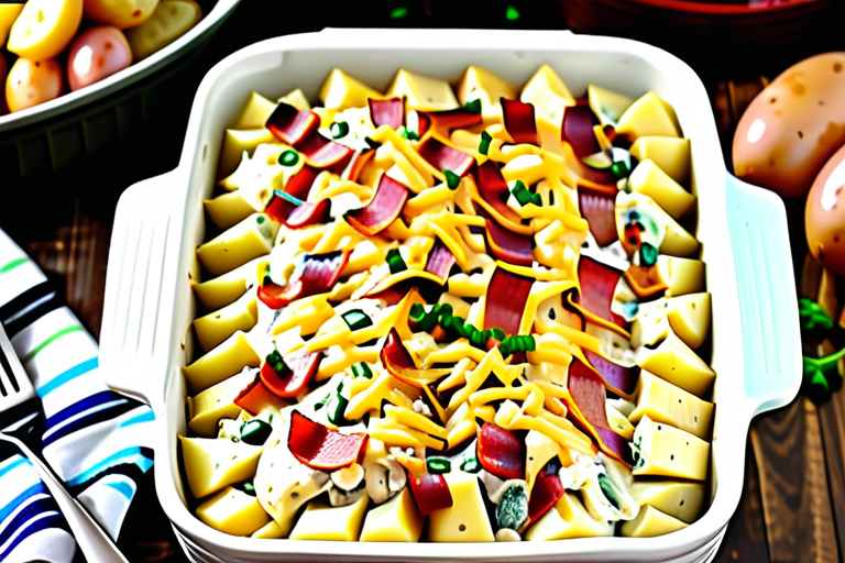 chicken bacon ranch casserole with potatoes