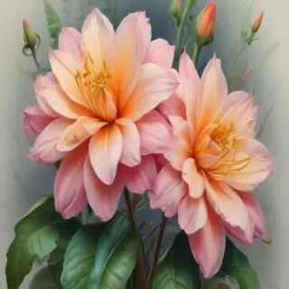 drawings of flowers in color