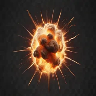 explosion transparent background