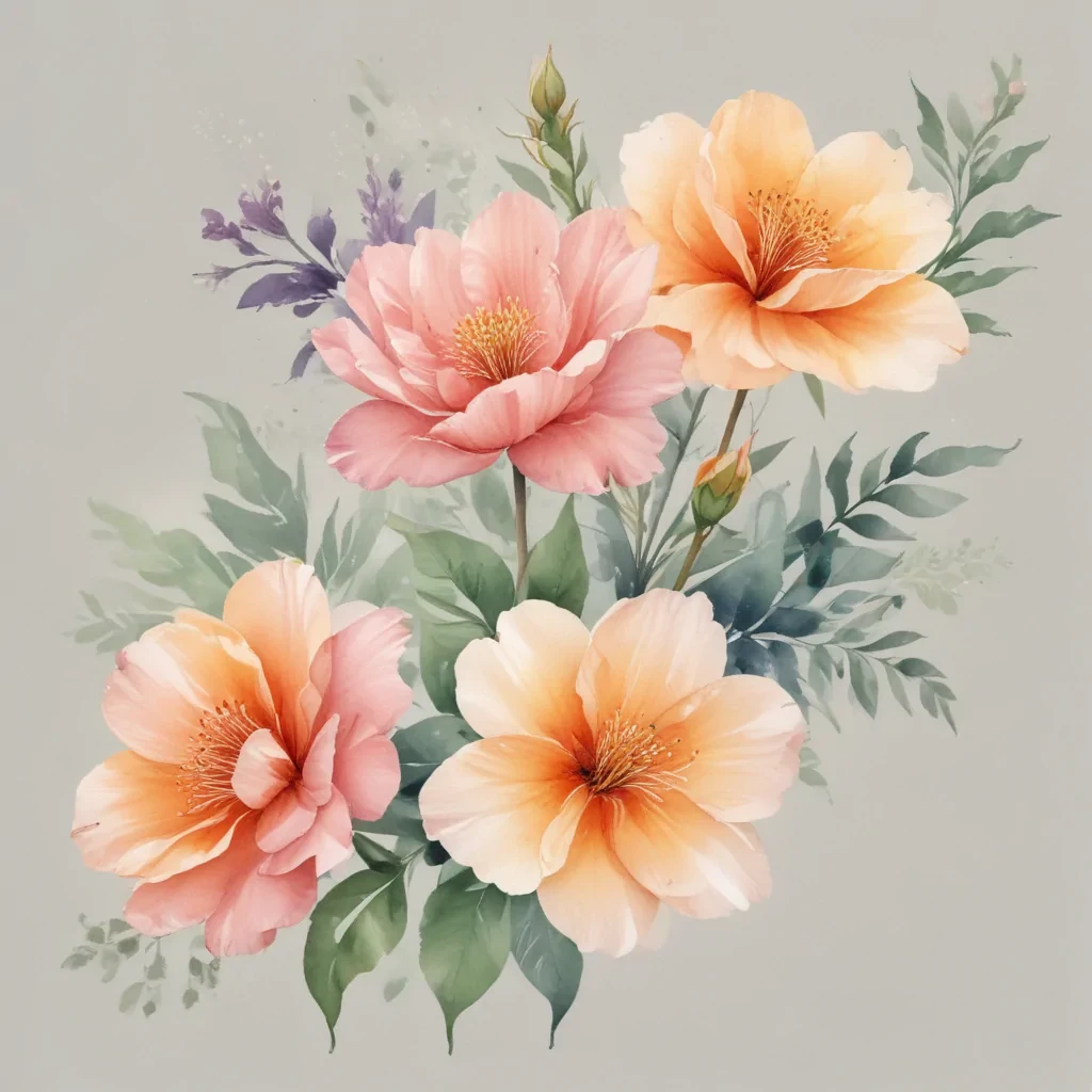 watercolor flowers png