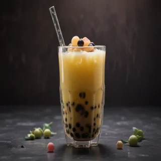 aesthetic boba tea background