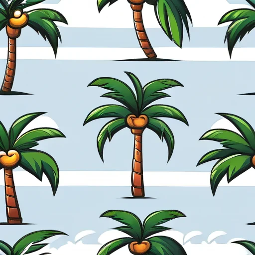 cartoon palm tree
