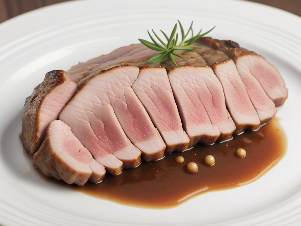 thick slice of pork or lamb
