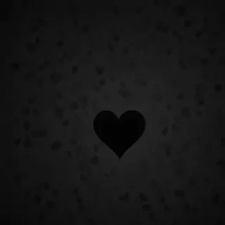 black wallpaper heart