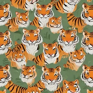 cartoon tigers