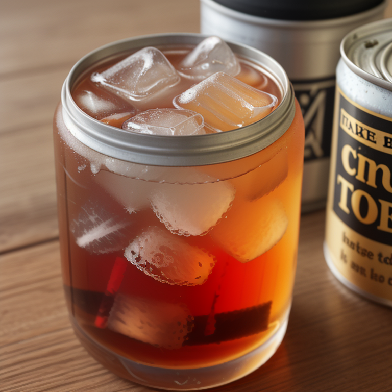 iced tea in a can