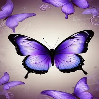 purple butterfly background