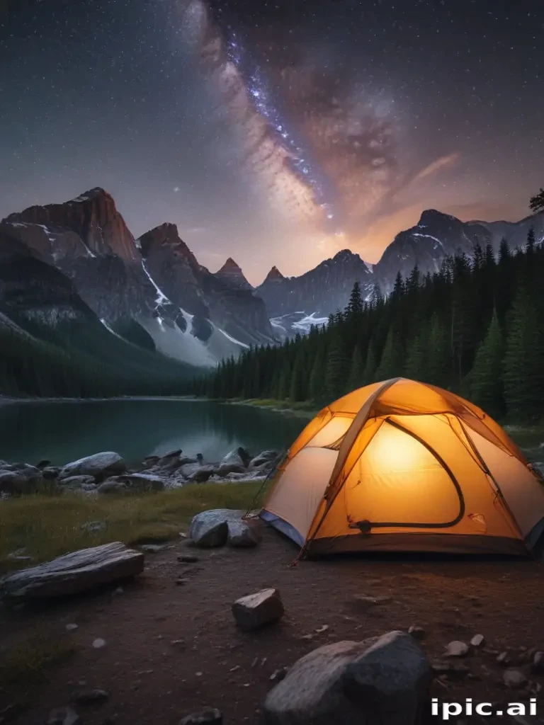 camping background pic