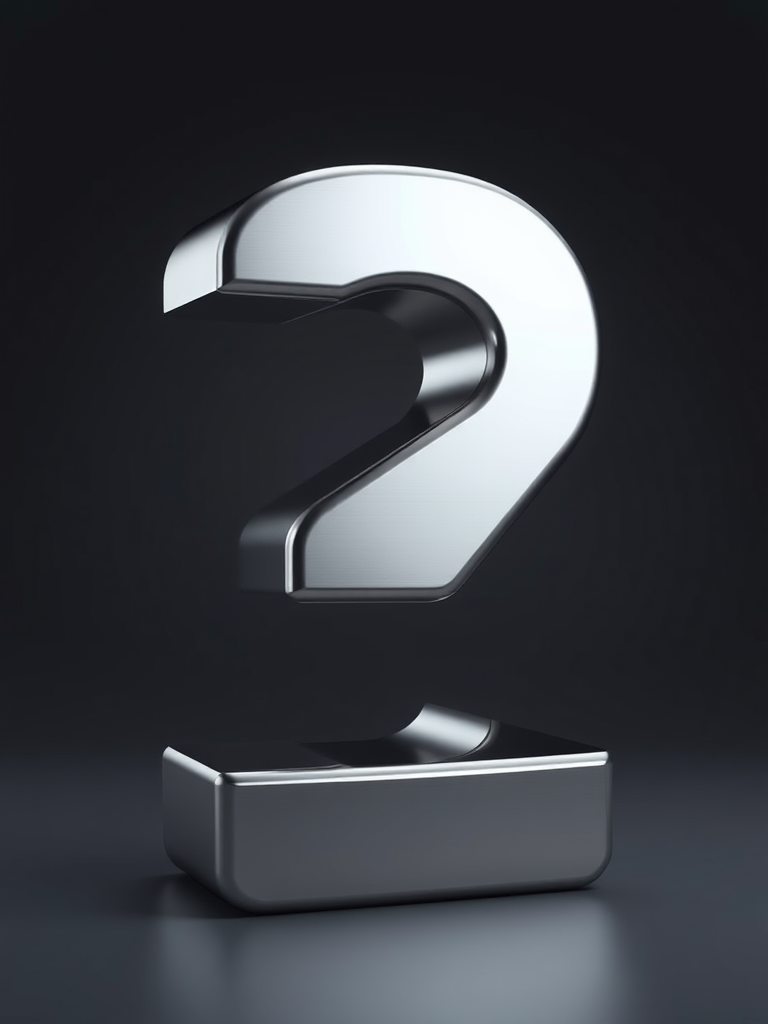 Create a highly detailed 3D rendering of the number 2 in a sleek metallic finish, shot with a Canon EOS 5D Mark IV, using a 50mm lens at f/2.8 aperture, ISO 100, in a studio setting with softbox lighting for smooth reflections and shadows, achieving a hyper-realistic effect.