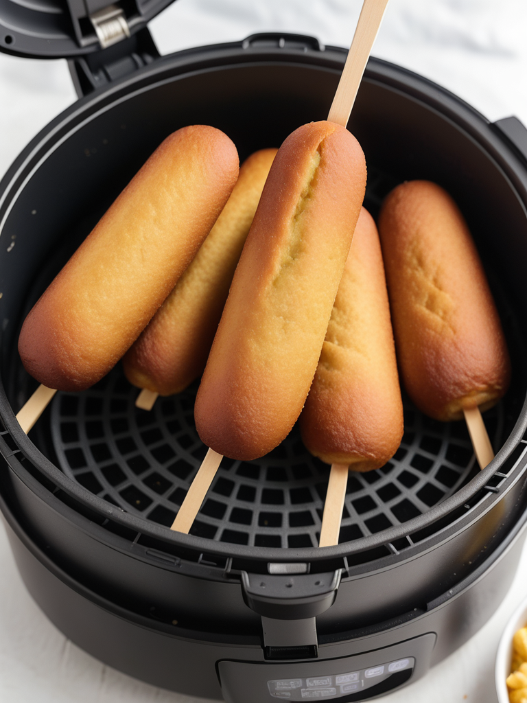 homemade corn dogs in air fryer