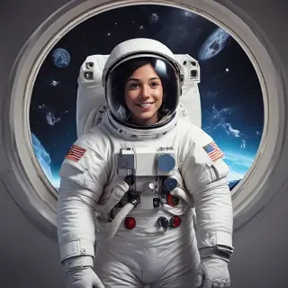 astronaut cartoon