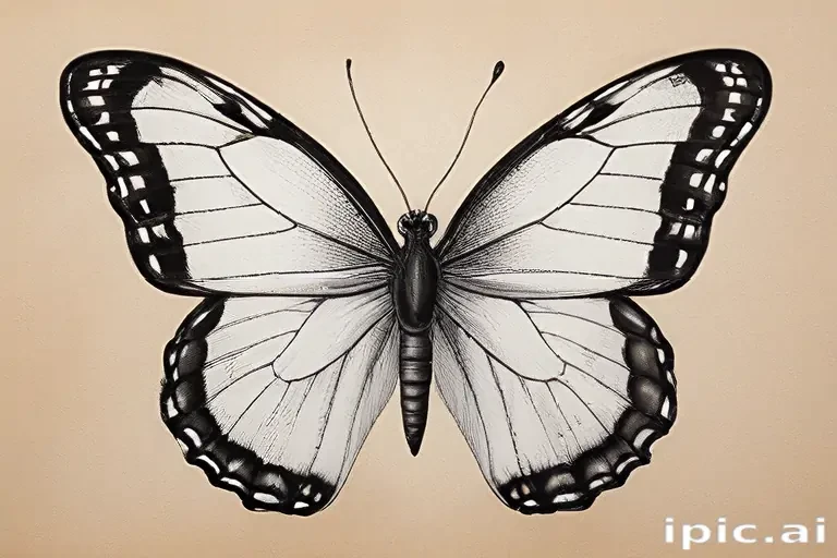 picture of a butterfly drawing