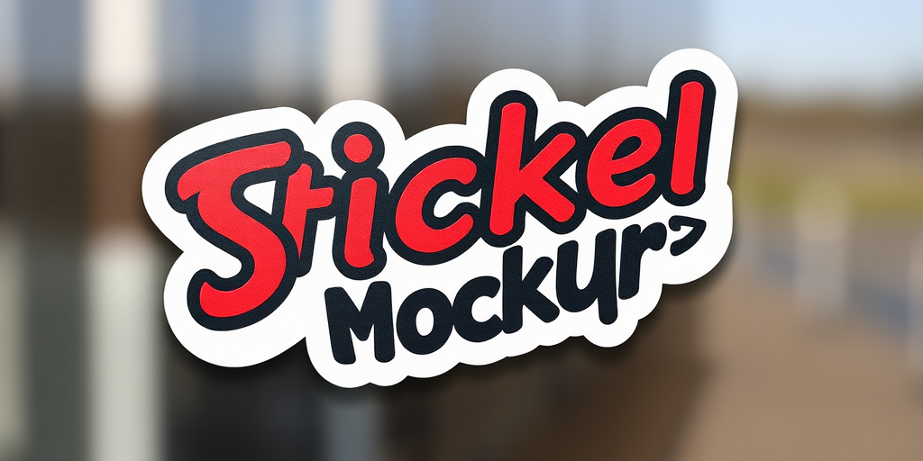 sticker mockup