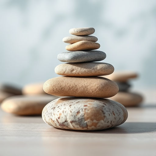 stacked stones arrangement on a smooth surface, focus on textures and colors, natural light, f/8 aperture, 1/200 sec shutter speed, ISO 100, macro lens, frontal view, high resolution, shallow depth of field