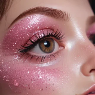 pink glitter aesthetic
