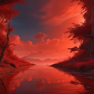 red bg plain