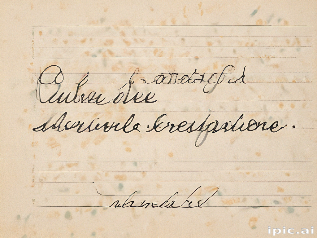 Elegant Handwritten Script Showcasing Artistic Flourishes and ...