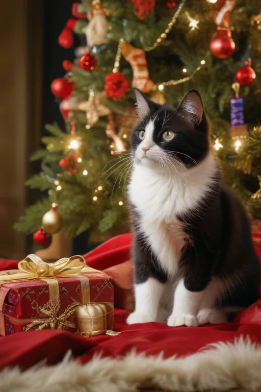 christmas images cats