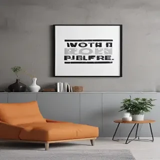mockup wall art