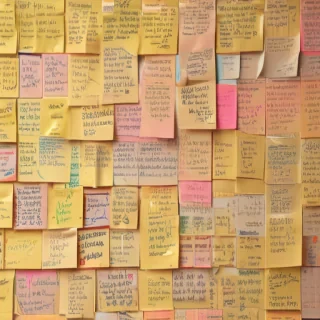 sticky note background