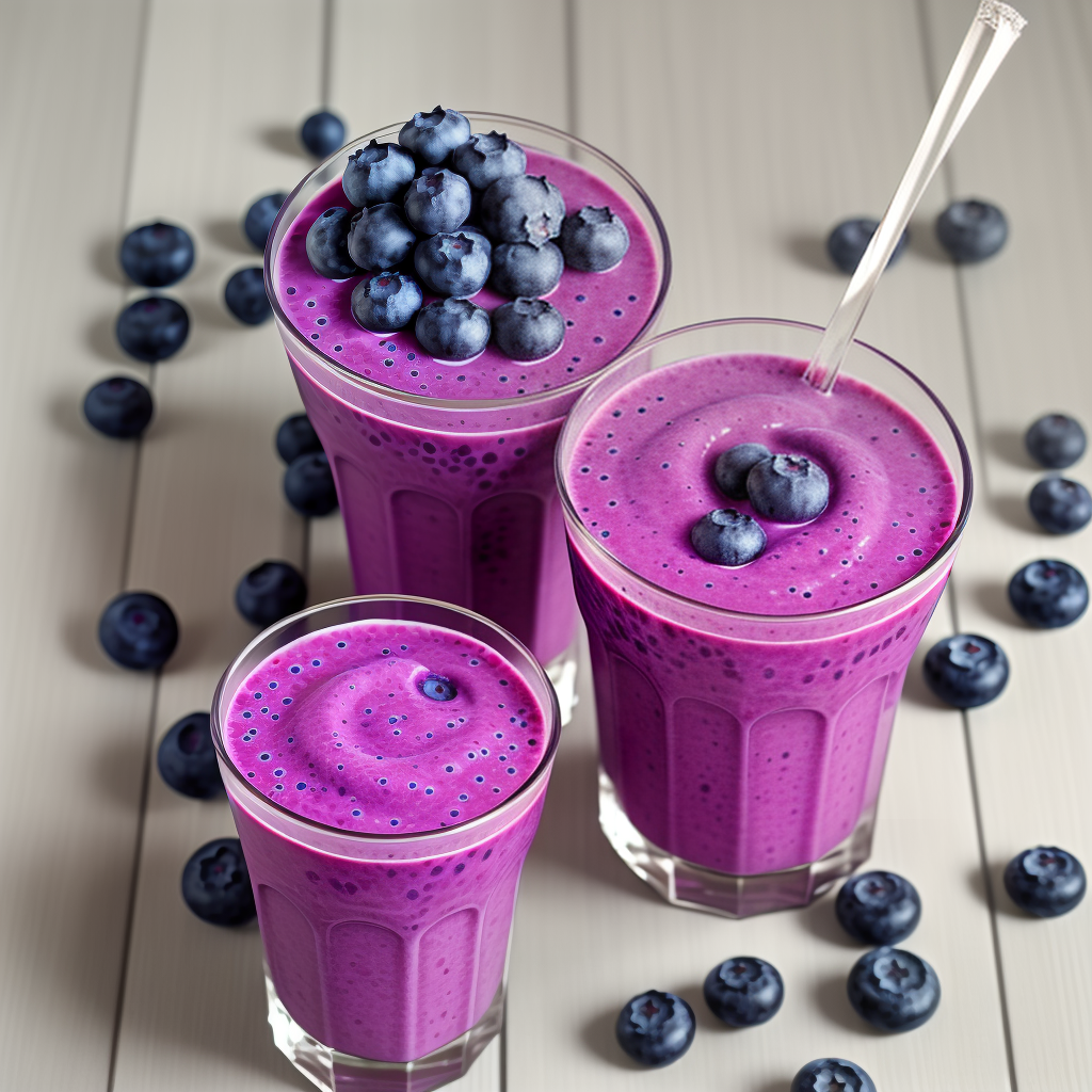 blueberry smoothie recipe without yogurt