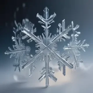 transparent snowflakes