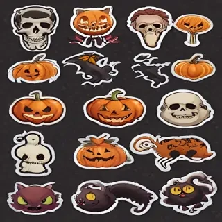 halloween stickers png