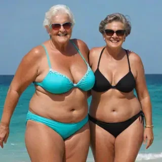 bbw granny bikini