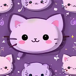 kawaii cute purple wallpaper