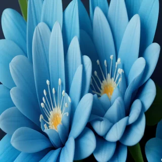 blue flower wallpaper aesthetic