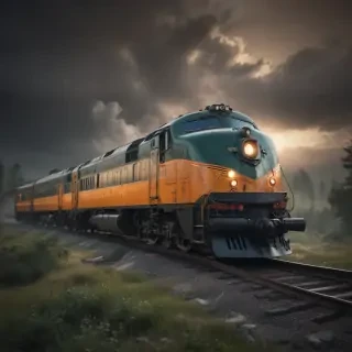 train transparent