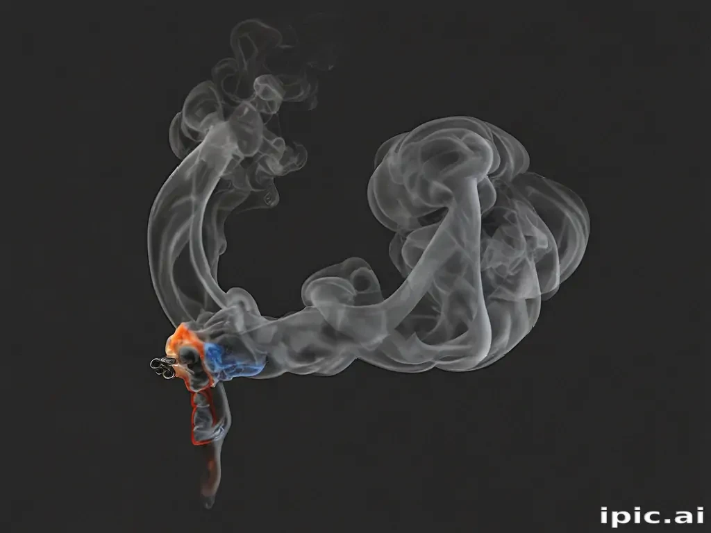 smoke no background