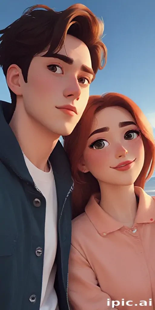 cartoon couple aesthetic