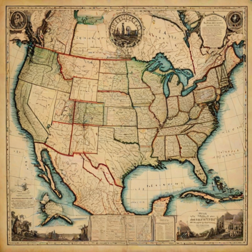 map of united states of america