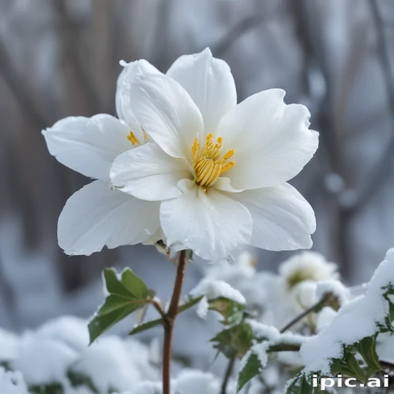 winter flower wallpaper background