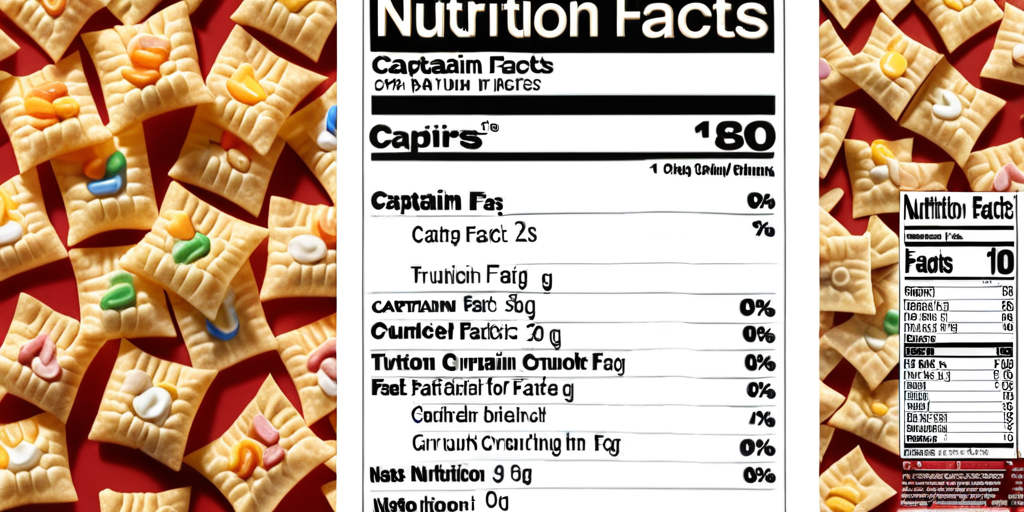 nutrition facts for captain crunch