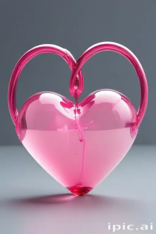 transparent pink heart