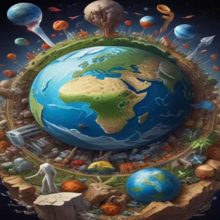 cartoon picture of planet earth