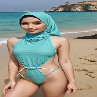 hijab bikini ai