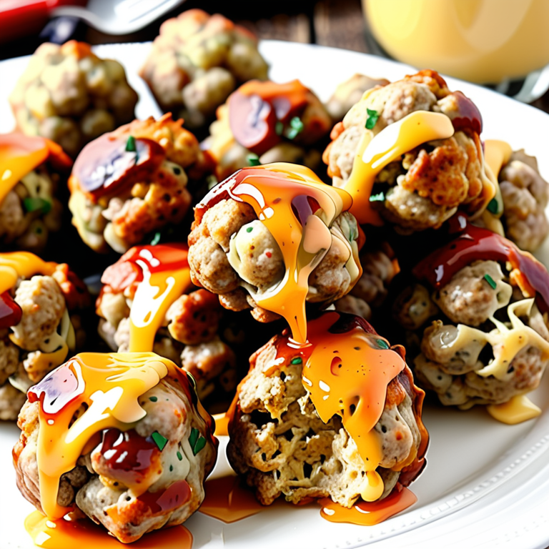 sausage balls made with pancake mix
