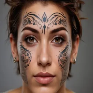 face tattoo png