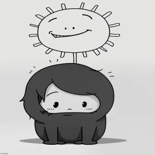cartoon images of depression